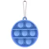 Push Toy Key Chain Bubble Keychain Fidget Toys Tie Dye Decompression Anti Stress Bubbles Board Keyring H38NTD8 Bästa kvalitet