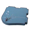 Personalizado Bordado Bordado Orquídea Grama Assento Almofadas Côncavo Triângulo Cadeira Almofadas Anti-Slip Irregular Chinês Chinês Linho Sit Mats