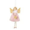 Christmas Doll Hanging Angel Pendant Xmas Tree Door Wall Elves Ornaments Holiday Party Garden Decoration XBJK2109