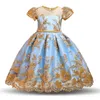 Kinder-Abend-Partykleid, Blumenmädchen-Hochzeitskleid, Weihnachtskostüm, Kinderkleider für Mädchen, Prinzessin, Ballkleid, 0–8 Jahre, G1129