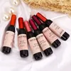 6 colori Matte Lip Gloss Bottiglia di vino rosso Trucco Rossetti liquidi Impermeabile Lucidalabbra a lunga durata Idratare Lip Tint Cosmetici