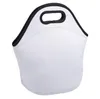 20PCS Blank white Fashion DIY sublimation lunch bag box For heat transfer printing blanks lunchs bags neoprene materials SN2272