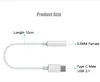 Type-C USB-C male to 3.5mm Earphone cable Adapter AUX audio female Jack for Samsung S22 S10 S20 S21 note 10 20 plus with chip retail box