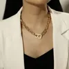 Simples sexy metal b letra pendente gargantilha colar nupcial punk minimalism clavícula jóias para mulheres e garota colares