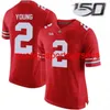Stitched Men's Women Youth Ohio State Buckeyes #2 Chase Young Red Jersey 150th Custom any name number XS-5XL 6XL1745131