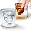 Bicchieri Tazze da 2,5 once Tazza da vino Teschio Bicchieri da liquore Birra Whisky Decorazione di Halloween Festa creativa Trasparente Bere ZWL458