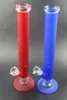 Red/ Purple/ Red Glass Water Bong Shisha Hookah Smoking Pipe Ice Catcher 14mm female joint