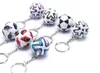 Souvenirs de football en 3D Pu Leather Keychain Men Soccer Fans de trousseur Pendant 9 types à choisir 2622789