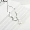 Chokers Trendy Multilayer Star Necklaces For Women Fashion Silver Color Geometric Choker Clavicle Chain Collar Necklace Jewelry Gi295R