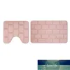 Tapis de bain 2pcs / Set CORALE TAPE TAPE TVING TIS-TO AUTOPLE SET EAU EAU DE TAPIS ABSORBUT EAU BRICK 3D PORTE PORTAGE TAPISEUR POINT UTIAL POINT EXERCICE DE DESIGNES DERNIERS STYLE