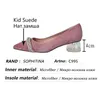 SOPHITINA Sweet Pink Female Pumps Shallow Mouth Pointed Decoration Shoes Suede Comfortable Basic Women's Shoes C995 210513