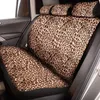 Cojines de asiento Juego completo de fundas de coche con estampado de leopardo de 13 piezas, funda para volante, posavasos, funda para reposabrazos