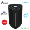 Adin wibracja 36W Bluetooth S Wireless Subwoofer Metal NFC Stereo 3D Surround Touch Phone Computer Głośnik