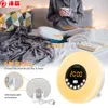 Stillekool wekker wakker Licht Sunrise Sunset Simulatietafel bedlamp Ogen bescherming met FM Radio Nature Sounds292LL