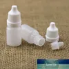 Flacon compte-gouttes vide en plastique compressible de 5ML, Pot compte-gouttes pour liquide oculaire, couvercle blanc, Mini récipient 5g, vente en gros, 80/Lot