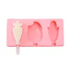 아이스 사이클 곰팡이 아이스크림 곰팡이 도구 어린이 DIY 냉동 아이스 사이클 몰드 도구 귀여운 곰팡이