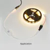 Sensor de interruptor de toque LED tira luz 5m Dimmable néon flexíveis tiras de iluminação de cozinha leds backlight diodo fita 12v d1.5