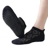 Mulheres Anti-Slip Fitness Dança Pilates Pilates Profissional Ioga Indoor Ioga Cinco Toe Respirável Laço Relógio Sock Slipper Exercício Balé Senhora Sox Acessório