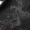 Summer Short Sleeve Casual Men Embroidery T-shirt Tops Chinese Style Phoenix Original Cotton Tee Shirt