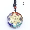 Sette pietre Chakra Collana con ciondolo in orgonite Cristallo Pietra preziosa Ghiaia Meditazione 7 Collane con ciondolo Chakra Yoga Gioielli di moda Will e Sandy