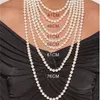 2 Row White pearl 8-9mm 17-18 inches 2 piece/lot DIY Beaded Women Jewelry making design necklace gift