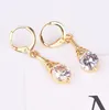 Clip-On & Jewelryclipon Screw Back Arrival Gold Plated Cz Dangle Earrings For Lady Women Colorful Crystal Stone Clip On Earring Gift Jewelry