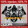 Fairings wtrysku formy do Suzuki GSX-R 600 GSXR750 GSXR750 K4 04 05 43No.129 GSXR 750cc 600cc 750 600 CC GSXR600 2004 2005 GSXR750 Pomarańczowe płomienie 2004-2005 OEM Body Kit