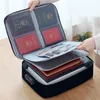 Storage Bags Multilayer Document Organizer Men's Briefcase Bag Office Tickets File Folder Holder Home Certificates Handbag Accessorie