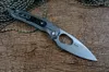 Twosun Outdoor Camping Jakt Sport Ficka Kniv 14C28N Stålblad StoneWash Folder Keramisk kullager TC4 Titanhandtag EDC TS382