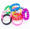 Pulseira de Silicone Macio Pulseira 18/21cm Fit Sapato Crocodilo Fivela Charme Acessório Infantil Festa Presente Moda Jóias Atacado