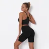 Running Seamless Sportsuit Women Leggings Push Up High Waist Fitness Short Female Slim Workout Dropship #956