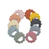 Sun Bear Teether Silicone Teething Toys BPA Free Chewable Baby Rings Nursery Accessory Infant Shower Gift Sold Color