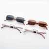 Luksusowe projektant wysokiej jakości okulary przeciwsłoneczne 20% zniżki na drewniane kokardowe okulary optyczne