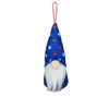 4 juli Party Gnome Amerikaanse Independence Day Hanging Ornaments USA Patriottische Handgemaakte Pluche Facelille Gnomes Decoraties Zze5374