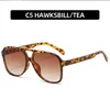 Oversized Designer Women's Sunglasses Vintage Pilot Brown Sunglasses Glasses Men Shades trendy Ins Popular Eyewear UV400 Oculos Wholesale