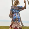 Kadın Mayo Kadın Yaz Mayo Bluz Avrupa ve Amerika Tatil Güneş Koruyucu Hırka Pamuk Baskılı Plaj Bikini Japonca