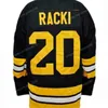 Nikivip Custom Youngblood #20 Thunder Bay Carl Racki Finland Hockey Jersey Movie 25 Years Stitched White BlueSize S-4XL Any Name And Number Top