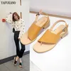 Fashion Square Heels Clip-Toe Mulheres Sandálias Bloco Chunky Low Heel Gladiador Sandálias Slingback Sapatos Verão Retro Roma Roma High Heels Y0608