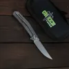 Grön torn mini persisk flipper kniv d2 blad titan legering handtag camping utomhus frukt kniv praktisk vik kniv edc