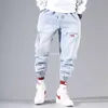 2021 New Streetwear Hip Hop Cargo Pants Men's Jeans Elastic Harun Joggers In Autumn And Spring Men Cloth X0621