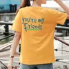 Women's T-Shirt Volocean 2022 Cotton Woman T Shirt Letter T-shirts For Women Female Summer Loose Top Tee O-neck Plus Size