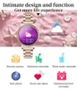 Ak38 Ladies Smart Watch for Women Star Diamond IP68 Pressione sanguigna per la frequenza cardiaca impermeabile 1 09 HD Girl Gift Bracelet257O6499667