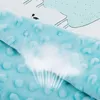 1 pc cobertores de bebê swaddle envoltório de malha cobertor para garoto coelho desenhos animados xadrez infantil criança cama swaddling deixa deu 210823