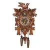 Horloge murale en bois coucou Antique pendule suspendu artisanat balançoire alarme montre maison chambre décoration H1230