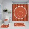 Animal Printed Vattentät Dusch Gardiner Hotell Bad Non Slip Mats Designer Anti Peeping Bath Gardin