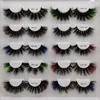 Color Eyelash Faux Mink Mink 3D FAKE Ciglia Natural Lungo Colorato Lash Eyelashes Party Makeup Kit Colorato False Eye Ciglia