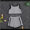 Sets Clothing Baby, Kids & Maternity Toddler Baby Girl Rib-Knitted Tracksuit Summer Outfit Button Crop Top Sleeveless Vest+Shorts 2Pcs Casua