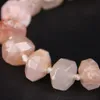 15.5 "/ Strand Natural Cherry Blossom Agates Faceted Rondelle Nugget Luźne Koraliki, Sakura Kamienne Klejnoty Wisiorki Do Tworzenia Biżuterii