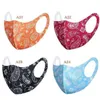 40 Designs 3D Ice Silk Cotton Face Mask Breathable Mouth Cover Anti-dust Pollution Protect Flower Fabric Sport Outdoor Party Mask DAS210