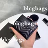 Moda Tasarımcısı Kart Sahibinin Erkek Bayan Siyah Cüzdanlar Yüksek Kaliteli Sikke Çanta Cep İç Slot Deri